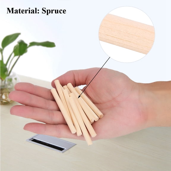 Elowen Spruce Sound Post 10Pcs Durable Spruce Violin Column Sound Post Parts Accessories for 3/4 4/4 Violins