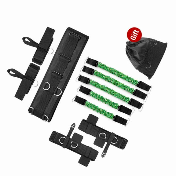 Elowen Strength and Agility Training Strap Resistance Boxing Resistance Bands Set Speed and Agility Resistance Trainer Bands for Boxing Muay Thai Karate
