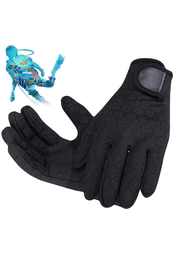 Surfing Gloves Men Snorkeling Wetsuit Gloves, Neoprene Five Finger Warm Gloves Neoprene Anti Slip High Durability Lessen Hand Fatigue for Unisex for Snorkeling