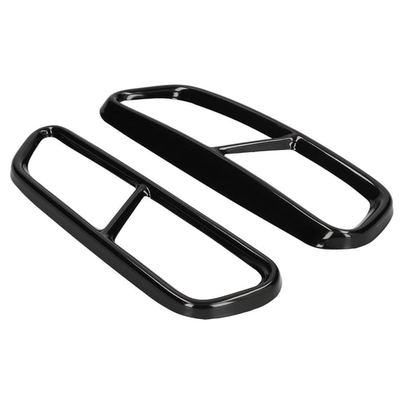 Elowen Tail Pipe Frame Tail Pipe Frame, Quad Exhaust Tip Cover for Car Replacement for C7 2016-2018