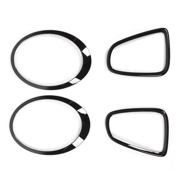 Elowen Taillight Cover Trims Headlight Bezel Covers, Anti Scratch Wear Resistant Taillight Guard Trim Simple Installation Professional High Accuracy Dustproof Rugged for Car Accessories