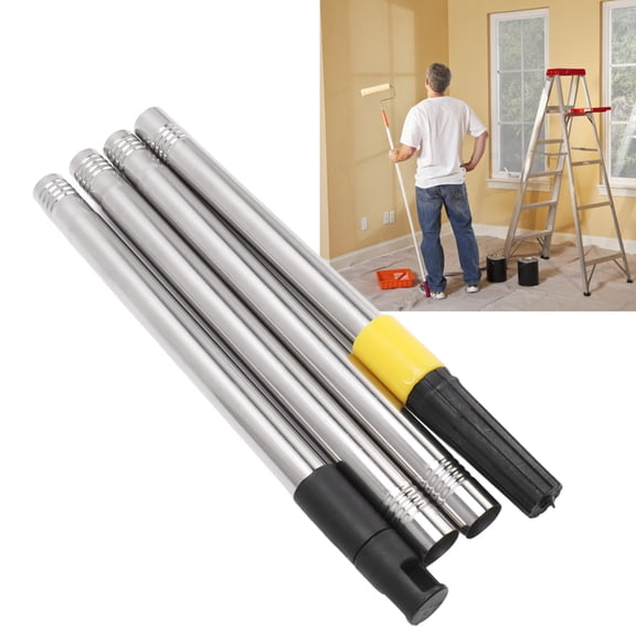 Elowen Telescopic Extension Pole Multi Purpose Extendable Pole, Stainless Steel Paint Roller Extension Pole for Window Cleaning