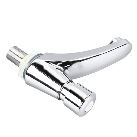 Elowen Time Delay Faucet Alloy Faucet, Basin Sink Faucet Push Button Design for Home