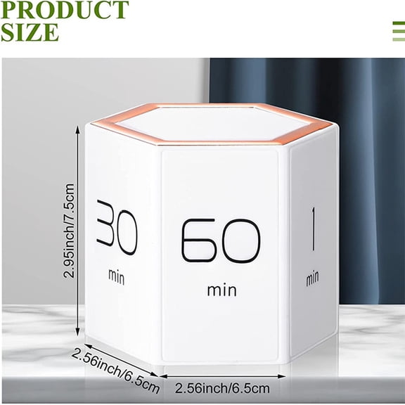Elowen Timer Digital Magnetic Cube Timer for Easy Time Tracking in Various Scenarios