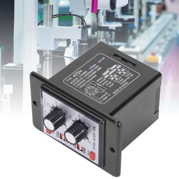 Elowen Timer Relay Knob Timer Switch, Multifunctional Time Relay for Home Circuit