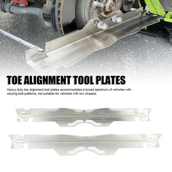 Elowen Toe Alignment Tool Plates Toe Plates Wheel Alignment Tool, Wheel Alignment Tool Plate Stainless Steel for Cars Sedans SUVs