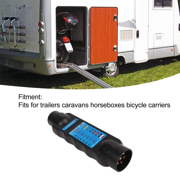 Elowen Towing Light Wire Circuit Tester Trailer Wiring Circuit Tester, 12V Battery Powered High Performance 7pin Towing Light Diagnostic Tool Plug and Play for Caravans