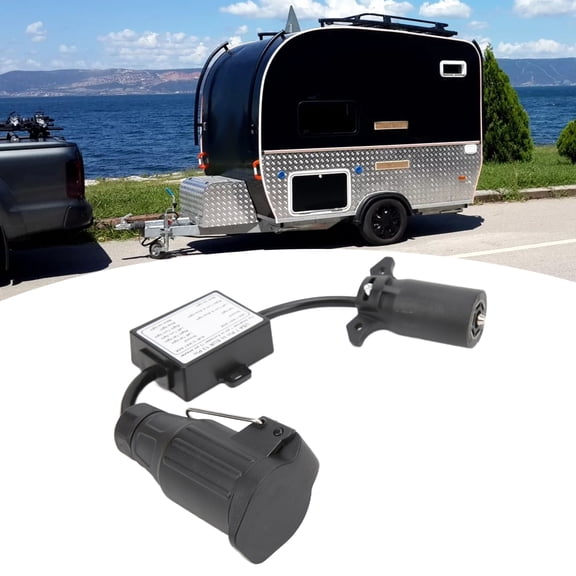 Elowen Trailer Connector 7Pin To 13Pin Trailer Connector, Trailer Connector Easy Conversion for Car for Connecting