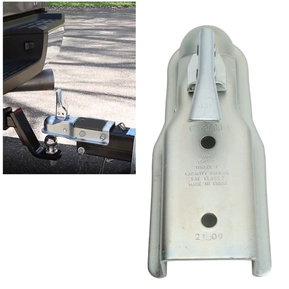 Elowen Trailer Hitch Coupling Straight Tongue Trailer Coupler, Trailer Hitch Coupling 3500 Load Capacity for Trucks