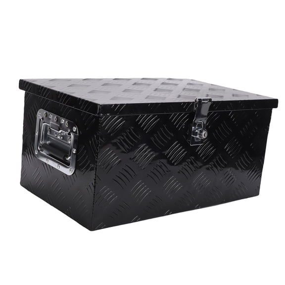 Elowen Trailer Storage Toolbox Bed 20 Inch Truck Bed Tool Box Heavy Duty Aluminum Alloy Trailer Storage Box with Side Handle Lock and Keys for Pickup RV Car ATV