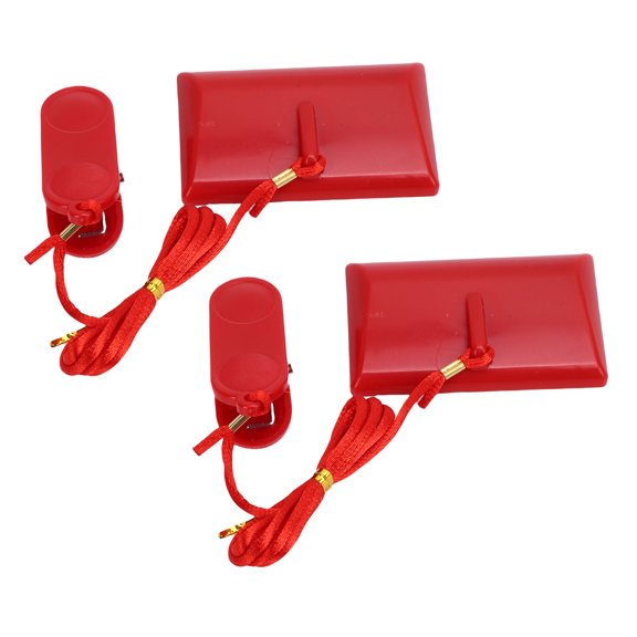 Elowen TreadmillTreadmill Magnet Safety Key, Treadmill Emergency Stop Magnet Rectangular 2 Pcs for Gym