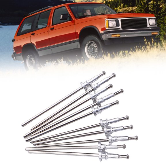 Elowen Trim Clip Stud Rivets Set Window Trim Clips Rivet Stud, Easy Installation Window Trim Clip Spot Weld Pin for Vehicle