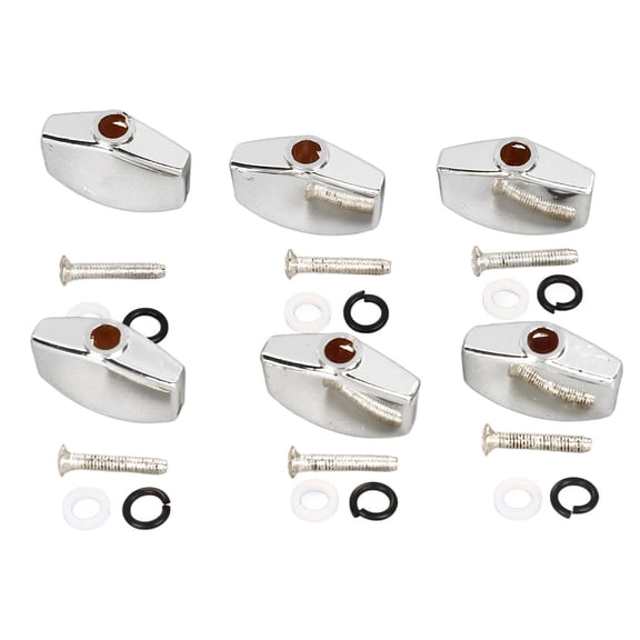 Elowen Tuning Peg Buttons Metal Guitar Tuning Peg Buttons, Stable Universal Tuner Buttons Replacement, Personalize and Unique, Hand Feel and Grip, Easy Installation, sturdy and Stable, Suitable for