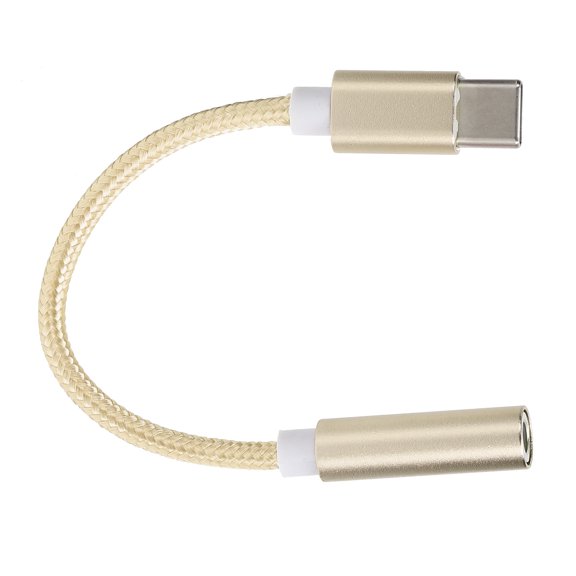 Elowen Type C To Headset Adapter 3.5mm Type C To 3.5MM Aux Audio Adapter Audio Headset Adapter for Letv /