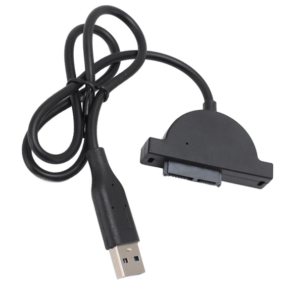 Elowen USB 2.0 to Adapter CableOptical Drive Adapter Cable, 13 Pin Hot Swapping USB 2.0 To Cable for Laptop CD DVD ROM for