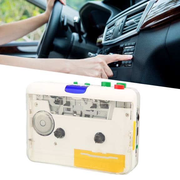 Elowen USB Cassette to MP3 Converter USB Cassette To MP3 Converter, 3.5mm Jack Tapes Recorder Rechargeable with Software for Speakers for Laptops