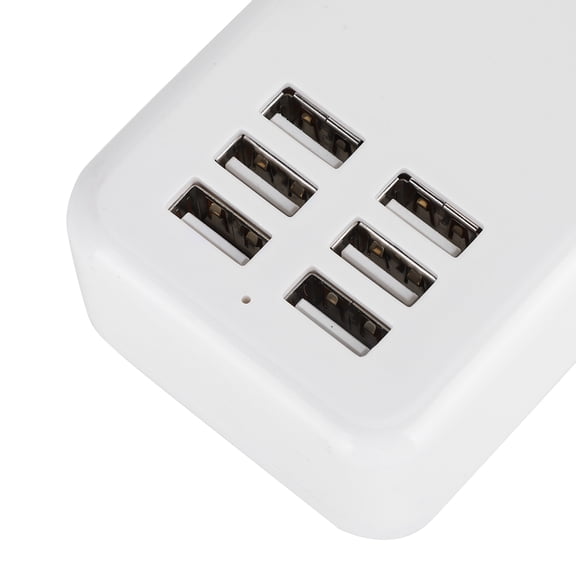 Elowen USB DesktopCharger Adapter, Charger Hub with 6 X USB for Most People for Mobile Phones MP3, MP4, Camera US Plug