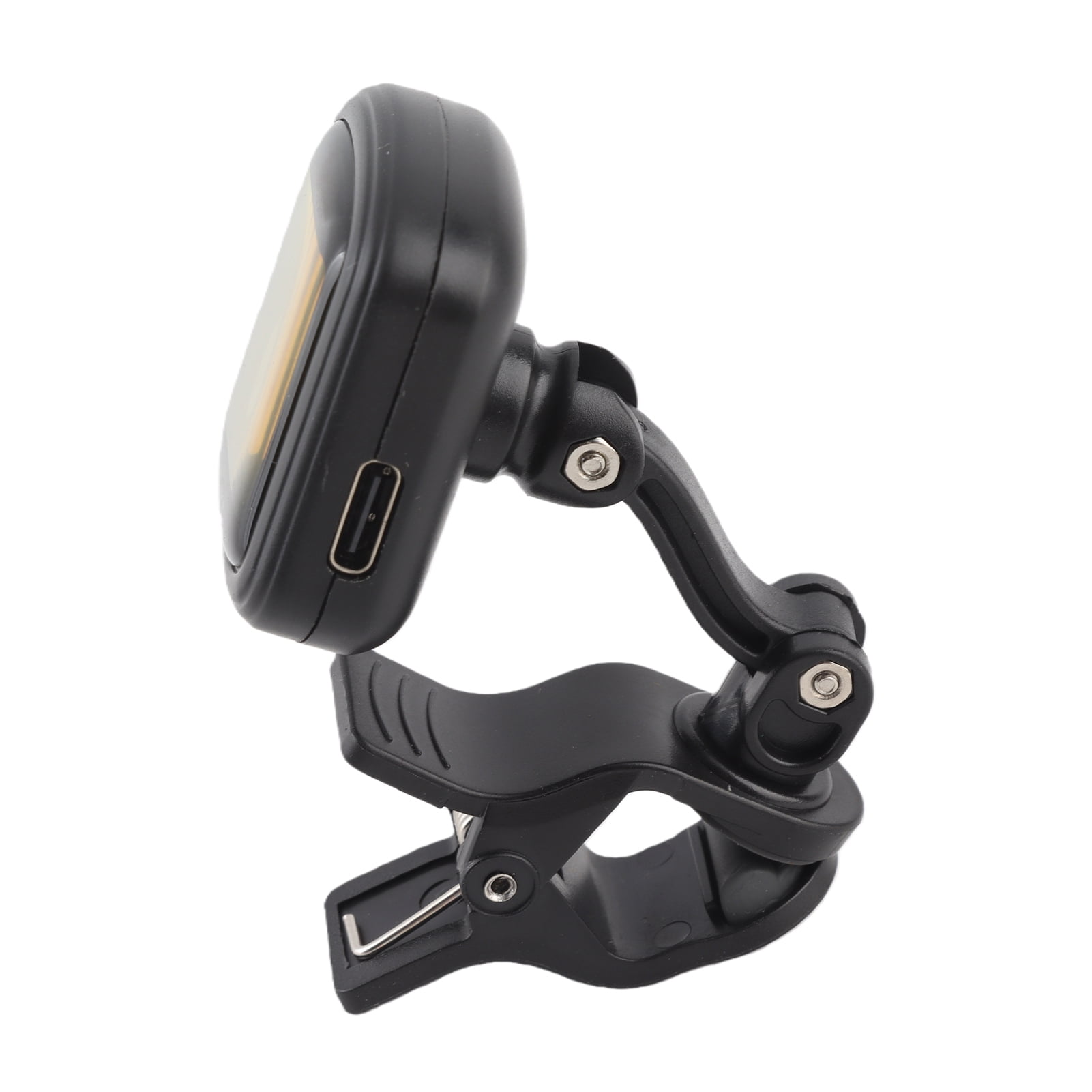 Elowen Ukulele Tuner Digital AT-105 Rechargeable Clip-on Tuner Color Screen Built-in Battery for Chromatic Guitar Bass Ukulele Violin