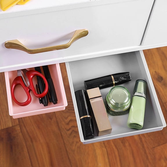Elowen Under Table Drawer Under Table Drawer, Under Desk Drawer Storage Box Hidden Security for Stationery Extra Large 25.5x20x4.2 / 10.0x7.9x1.7in