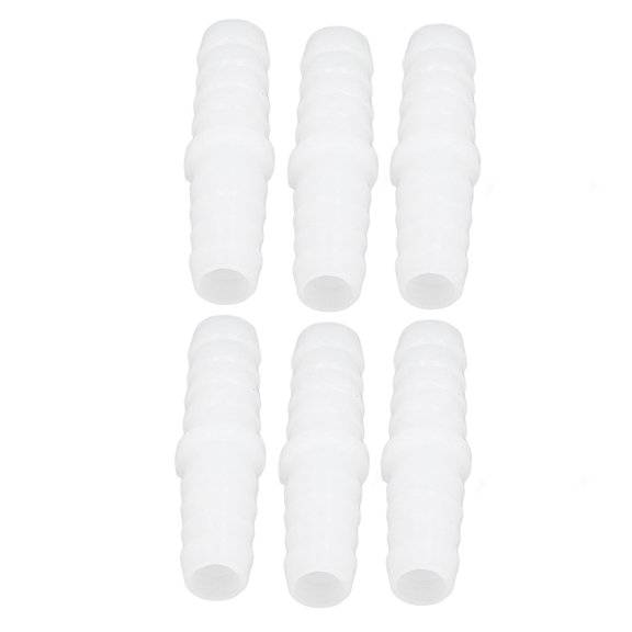 Elowen Union Fitting 10Pcs Plastic Hose Barb Fitting Adapter, Wear Resistant Joint Union, Suit for Pump Tube, Silicone Tube Fitting, Practical, Great for Lab and More