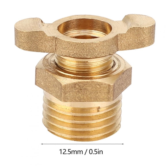 Elowen Valve Compressor 5Pcs Water Drain Valve Brass G1/4 Replacement Kits Air Compressor Accessories