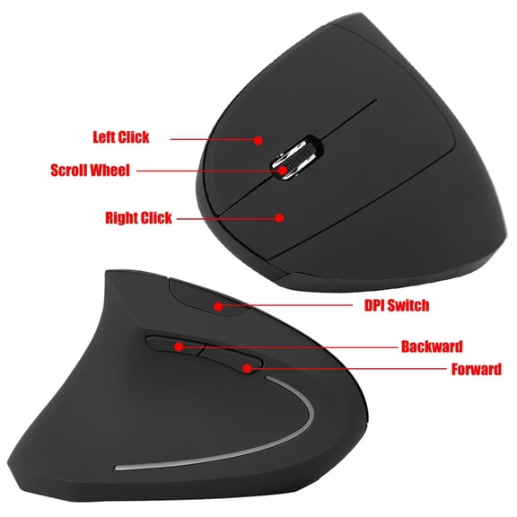 Elowen Vertical MouseVertical Ergonomic Mouse, Reduce Wrist Pain, High Control, Skin like Comfort, Vertical Mouse, Ergonomic Mouse, Upright Mouse