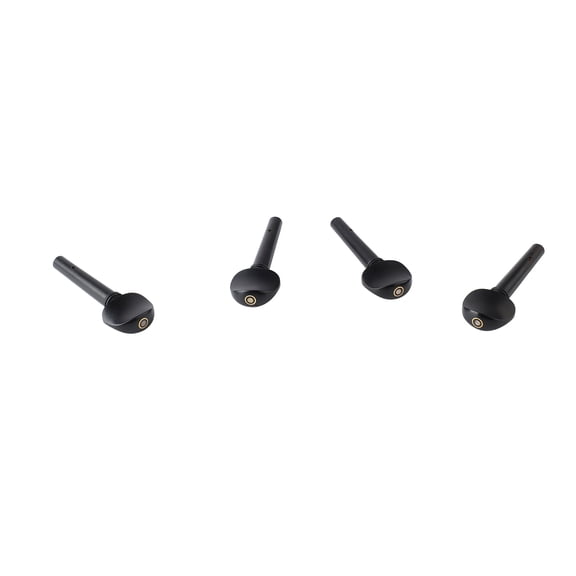 Elowen Viola Tuning Pegs Violin Tuning Peg, Ebony Tuning Pegs 4PCS Black High Hardness for Stringed Instrument