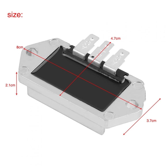 Elowen Voltage Adjuster Voltage Regulator Rectifier 8-25 Engine Regulate Voltage 3 Terminals AC B+