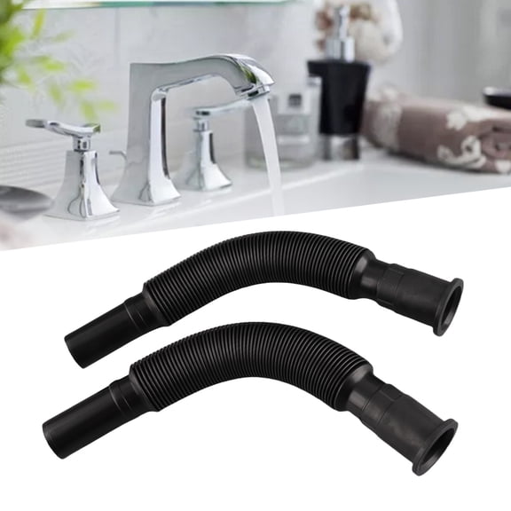 Elowen Wash Basin Drain Pipe Basin Drain Pipe, PVC Sink Drain Pipe for Kitchen