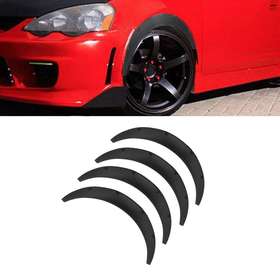 Elowen Wheel Arches Wheel Eyebrow, 4pcs Wheel Eyebrow Protector for Car 110mm / 4.3in