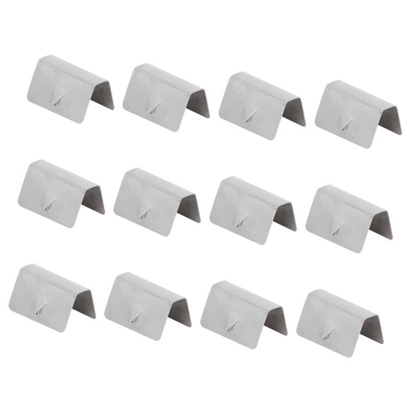 Elowen Wind Deflector Clips 12Pcs Car Wind Rain Deflector Channel Stainless Steel Fixing Retaining Clips for HEKO G3 SNED