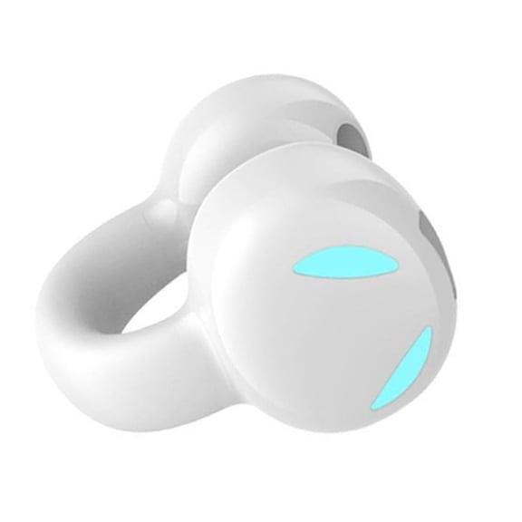 Elowen Wireless Clip-on Headset Wireless On Headset Single Ear Earphone On Earbud BT 5.3 Touch Control 8H Playtime IPX5 Sweatproof with Left or Right Ear Dual Modes