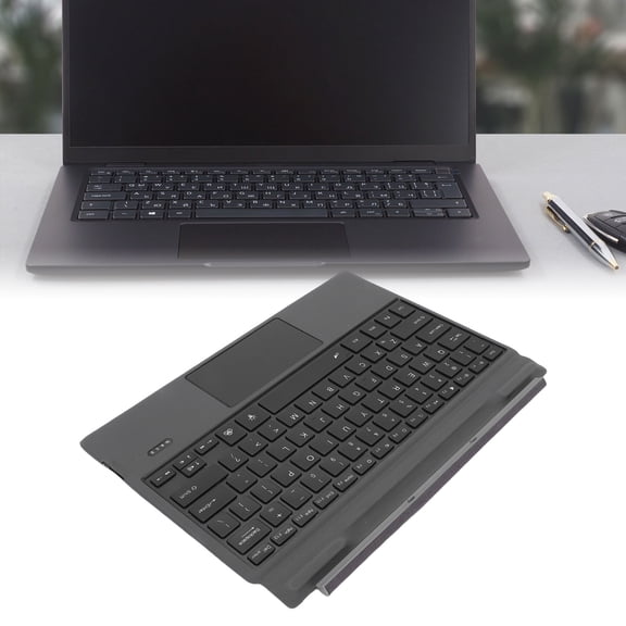 Elowen Wireless KeyboardTravel Bluetooth Keyboard Fit for Latitude 7320 K19M 5285 5290 7200 7210 Laptop Detachable Travel Keyboard with Touchpad Backlit Function