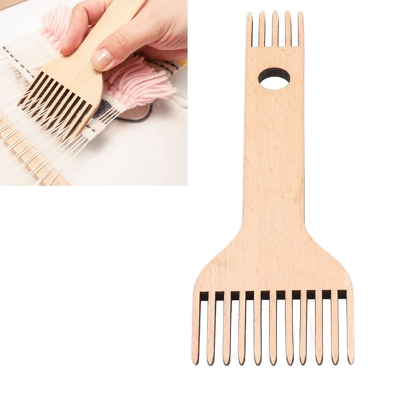 Elowen Wooden Comb Wooden Weaving Comb, Weaving Comb Double Ended for Weaving