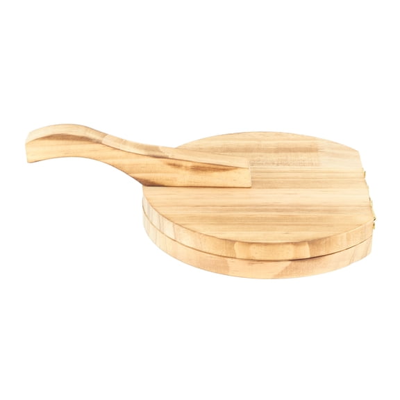Elowen Wooden Manual Dough Pressing Tool Dumpling Skin Pressing Tool, Wooden Dough Pressing Tool Kitchen Tool for Household Kitchen