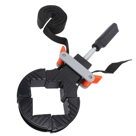 Elowen Woodworking Strap Clamp Band Clamp, Rugged Plastic Frame Removable Corner Braces Multifunctional Easy Adjustment Strap Clamp for Bookshelves