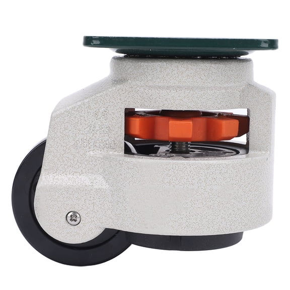 Elowen Workbench Caster Leveling Caster, Plate Mount Caster 75mm Nylon Wheel for Mechanical Equipment