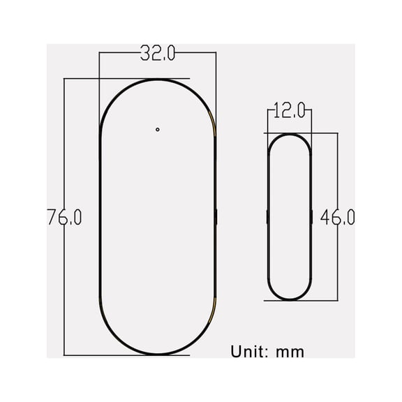 Elowen contact sensor Entry WIFI Door Sensors Alarms Contact Wireless Door Window Magnet Entry Detector Sensor for Home Security APP tuya4pcs