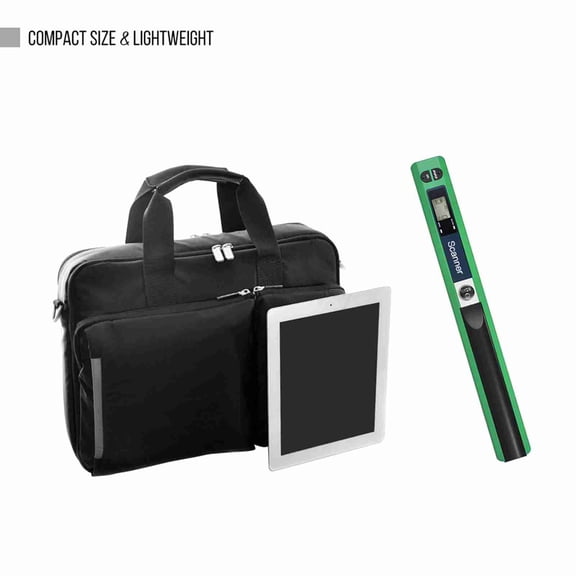 Elowen document scanner Portable Portable Handheld Wand Wireless Scanner A4 Size 900DPI JPG/PDF LCD Display with Protecting Bag and 8GB TF Card for Business Document Reciepts Books Images