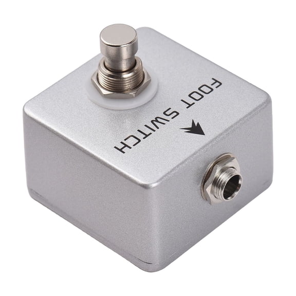 Elowen footswitch Pedal MOSKYAUDIO Footswitch Amp Channel Footswitch Locking and Memory Function Aluminum Alloy 6.35mm Mono Output Latching Foot Switch Pedal for Electronic Instruments