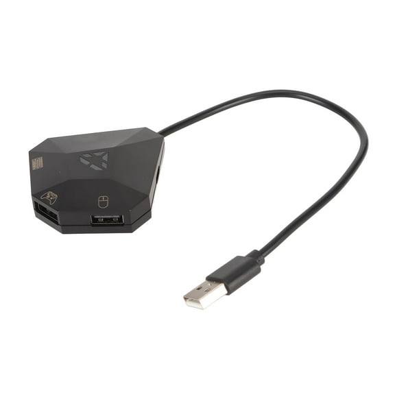 Elowen for Keyboard Mouse Adapter Keyboard Mouse Adapter, Portable Game Controller Adapter Reset Button for Game Console