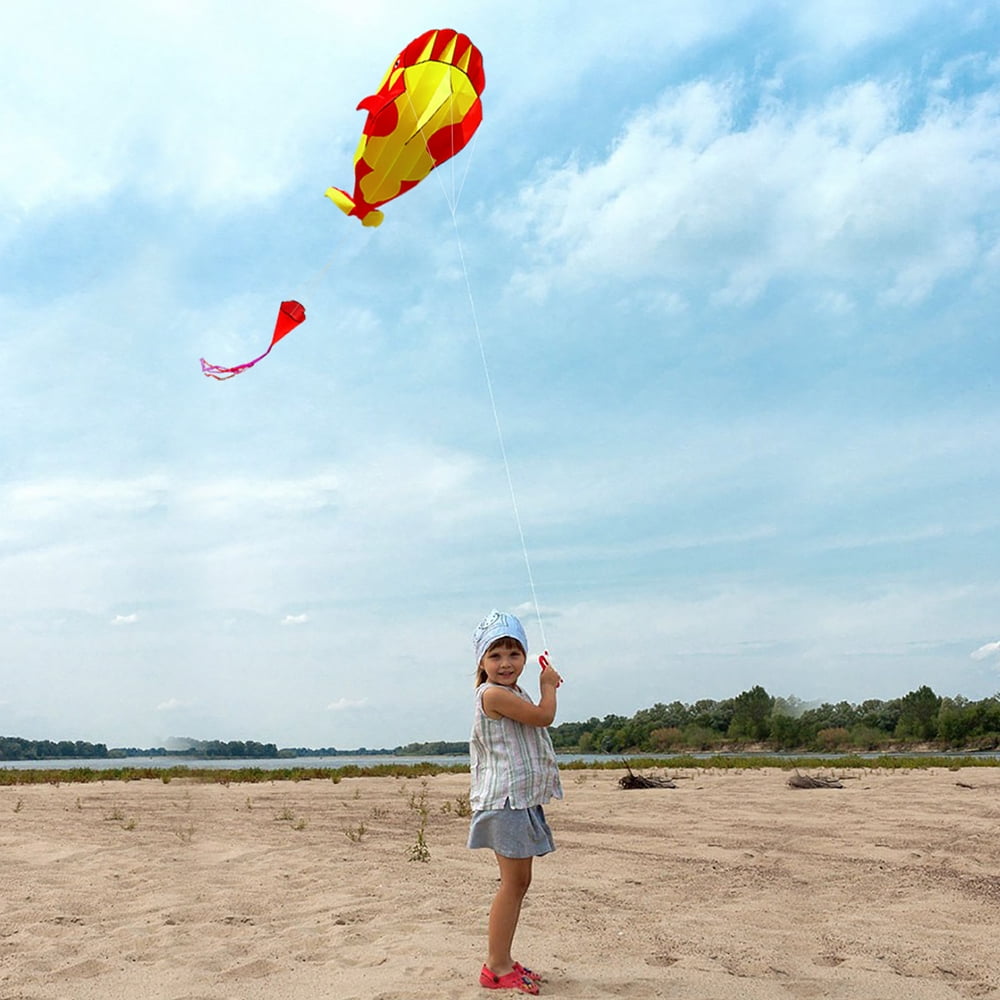Elowen kite 3D Kite Huge Frameless Soft Parafoil Whale Flying Kite