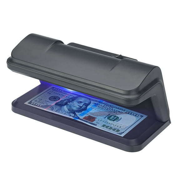 Elowen light detector Counterfeit Bill Detector Suits All Currencies EURO US Dollar POUND Cash Currency Banknotes Notes Checker Support Ultraviolet UV Powered By Micro-USB for Shops Grocery Stores