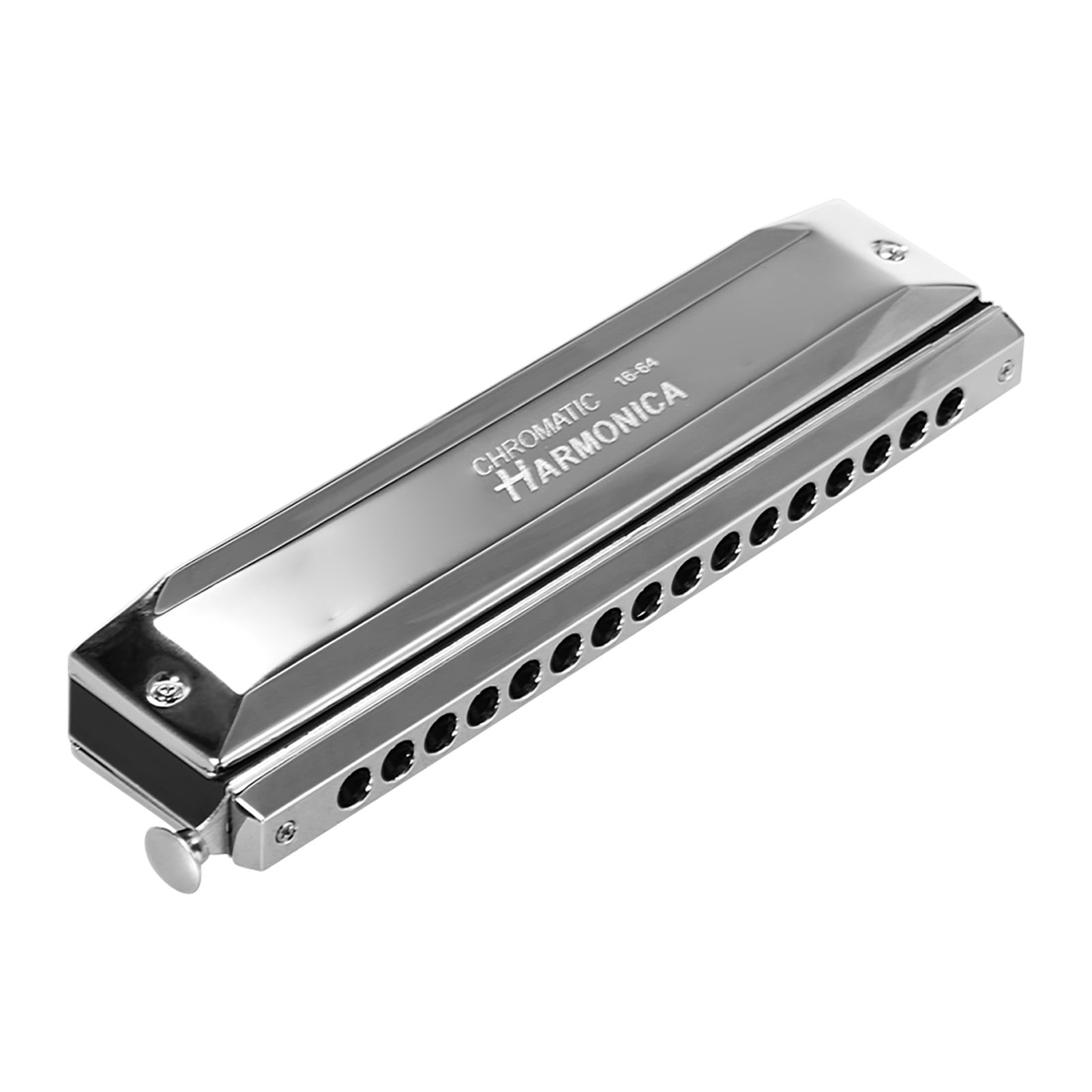 Elowen mouth organ Harmonica Swan SW-1664 16 Holes Chromatic Harmonica C Key 64 Tones Mouth Organ with Storage Case and Cleaning Cloth for Kids & Adults