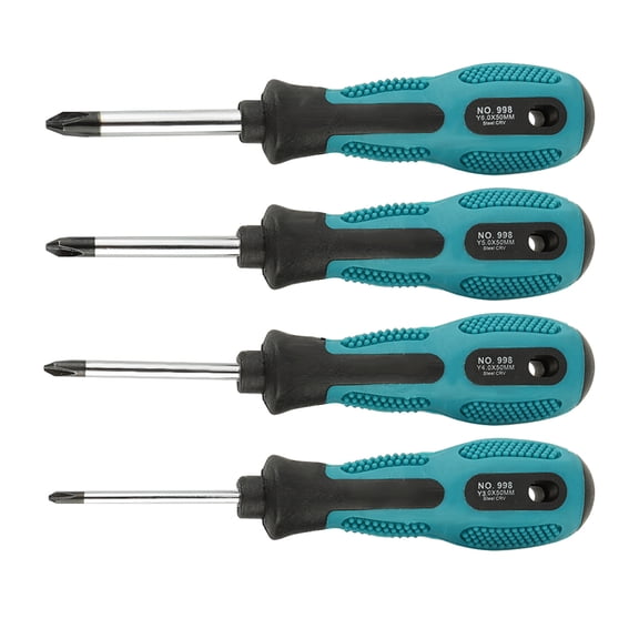Elowen pointScrewdriver Set point Stronger Torsion Chrome Steel Screwdriver Set, Ergonomic Design, Anti Slip Handle, 4 Sizes for Keyboards, Sockets, Hair Dryers with Magnetic Multifunctional Tool