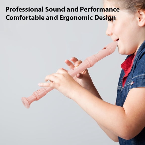 Elowen recorder flute Recorder 8-Hole Soprano Recorder Instrument High Pitched C-Tone Flute Soprano Recorder Clarinet with Cleaning Stick ABS Resin for Beginners Professionals B Fingering C Key
