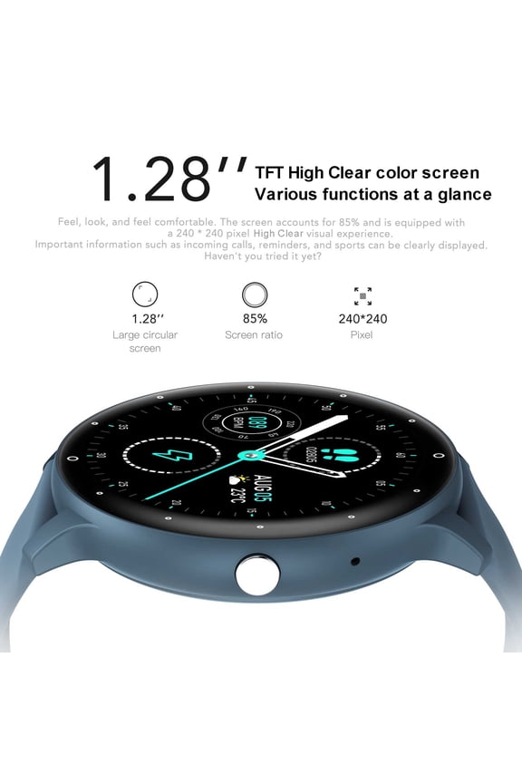 smart watches for menSmart Smart .28-inch High-Clear TFT Screen Health Monitoring Sleep Monitor Watch IP67 Waterproof BT5.2 Call 15 Days Long Usage Time Multi-sport Modes for Men Women Health