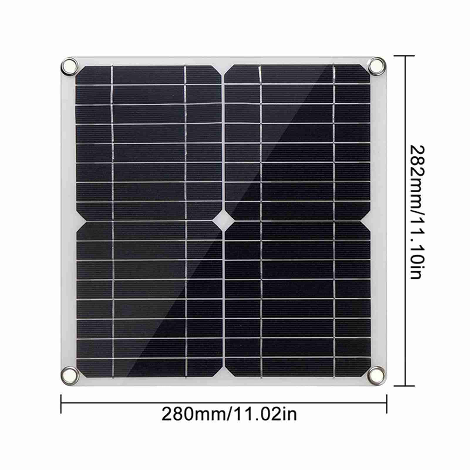 Elowen solar panel kit Home 20 Watt 12 Volt Solar Panel Kit Monocrystalline Solar Panel + 40A PWM Charge Controller + Battery Clips 22% High-Efficiency for RV Boats Trailer Off-Grid System