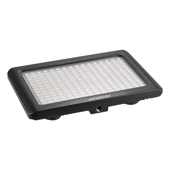 Elowen video lighting led Andoer Mini Portable Dimmable Studio Video Photography LED Light Panel Lamp 3200K/6000K 192pcs Beads for DSLR Camera DV Camcorder