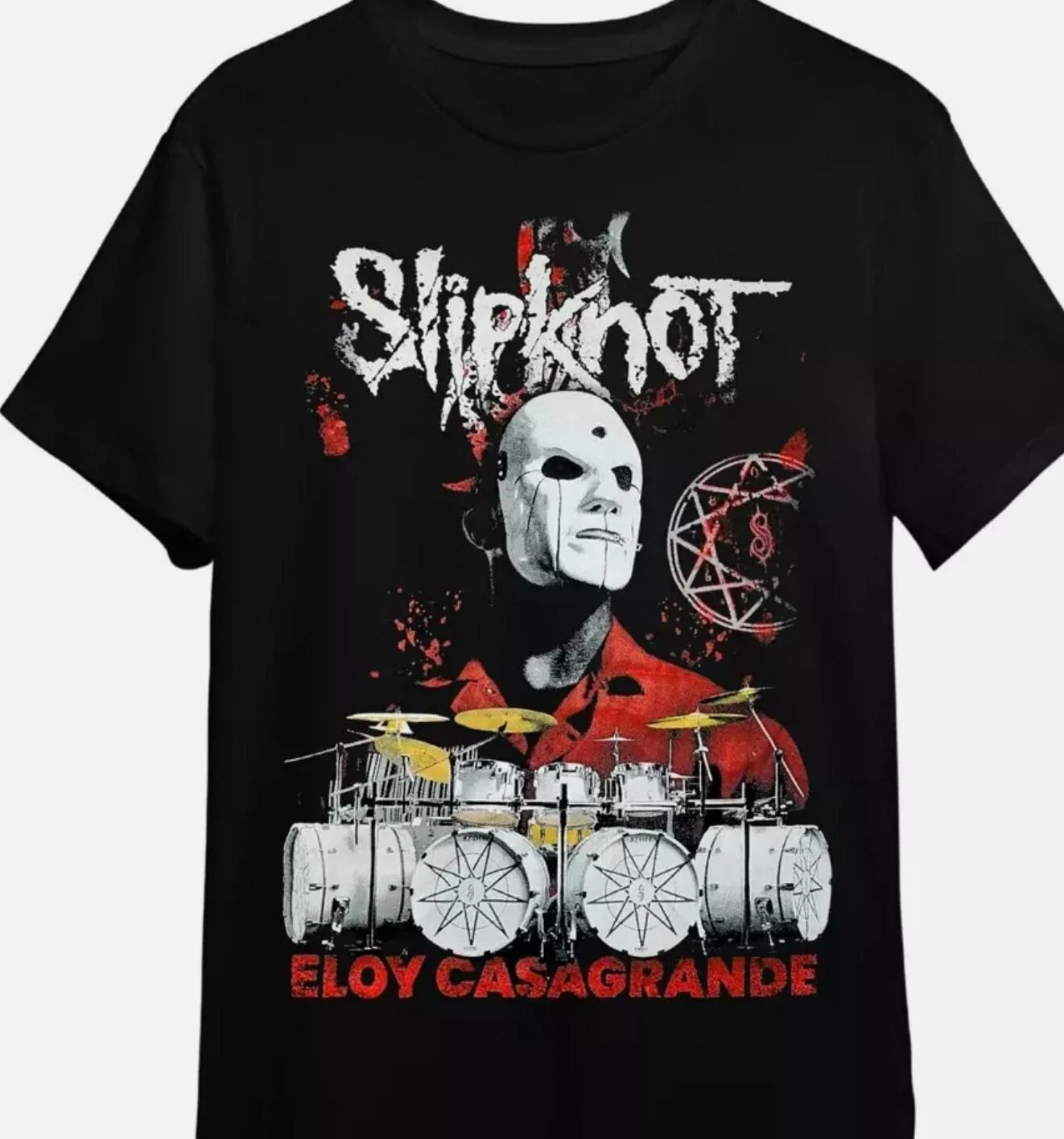 Eloy Casagrande drummer of Slipknot black T-shirt Unisex,Black Color ...